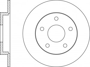 Диск тормозной MAZDA 3 (13-) задний (1шт.) NIBK RN1565 NIBK