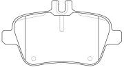 Колодки тормозные дисковые MB SLK R172 2.0-3.5 11 BP31010W BP31010W SB NAGAMOCHI