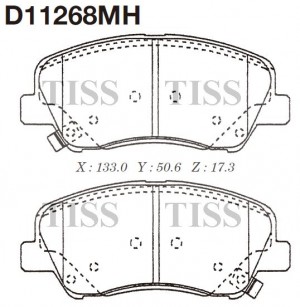 Колодки тормозные диск перед KIA RIO III (UB) 11 D11268MH D11268MH MK KASHIYAMA