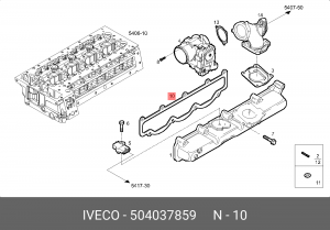 прокладка коллектора !впускного \IVECO Daily 97-14 504037859 IVECO