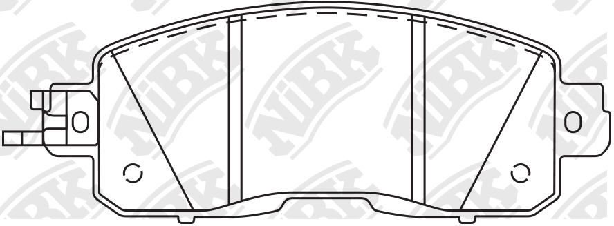 PN2807S-NIBK колодки тормозные дисковые!\ Nissan Teana III 2.5 13> PN2807S NIBK