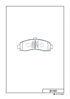 Колодки тормозные дисковые пер. NISSAN MICRA (K11) 92-03 D1191 D1191 MK KASHIYAMA