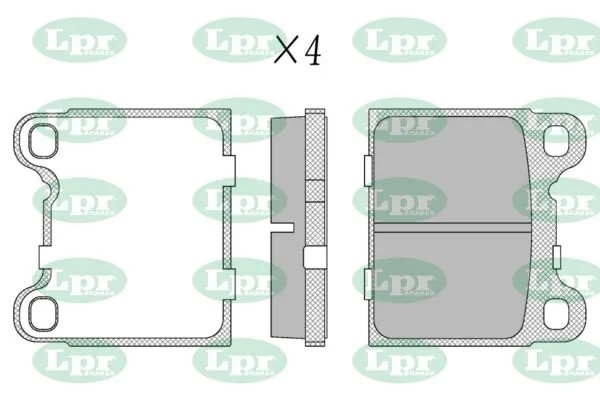 Комплект тормозных колодок 05P362 05P362 LPR