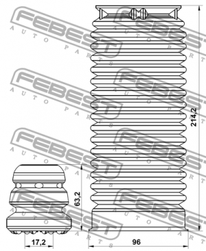 Комплект пылезащитный передний MERCEDES A W176, B W246 BZSHB-246F-KIT BZSHB-246F-KIT FEBEST