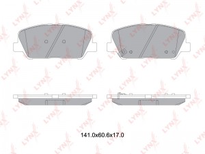 Колодки тормозные дисковые передние BD-3631 LYNXAUTO