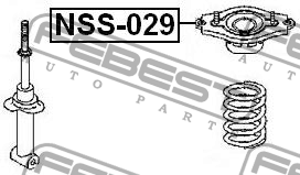 Опора амортизатора NSS-029 NSS029 FEBEST