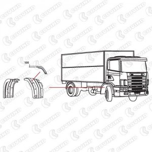 уплотнение крыла !\Scania 144202 COVIND