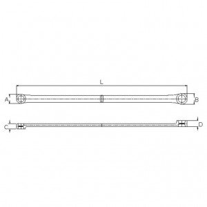 Ключ накидной удлиненный 11х13мм AWT-LDM1113 AWT-LDM1113 LICOTA TOOLS