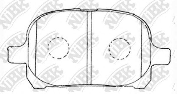 Колодки тормозные TOYOTA Camry (V20) LEXUS передние (4шт.) NIBK PN1401 NIBK