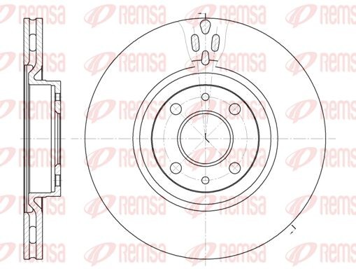 6316.11 диск тормозной передний!\Alfa Romeo, Fiat Croma 2.0T/2.5 92> 6316.11 REMSA