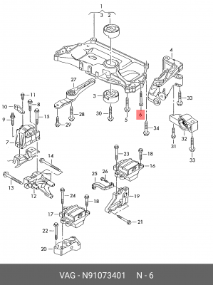 VW/AUDI N 910 734 01 VAG