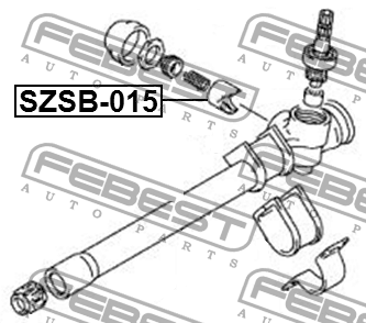 Втулка вала рулевой рейки SUZUKI IGNIS RG413/RG415 2003-2008 SZSB-015 SZSB-015 FEBEST