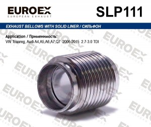 Сильфон коллектора VW Touareg, Audi A4,A5,A6,A7,Q7 2006-2015 2.7-3.0 TDI SLP111 EUROEX