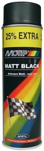 Краска черная матовая 500мл MOTIP 04006IG MOTIP