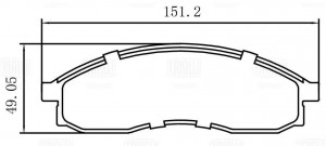 Колодки тормозные дисковые передние PF 1078 TRIALLI