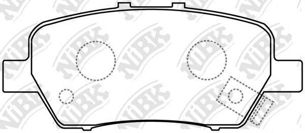 Колодки тормозные HONDA Odyssey (03-10) задние (4шт.) NIBK PN8506 NIBK