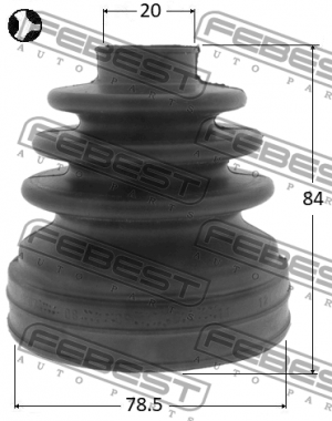Пыльник ШРУСа внутренний TOYOTA YARIS 05-11 2115-TC7T 2115-TC7T FEBEST