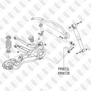 Тяга стабилизатора задняя правая NISSAN Qashqa/X-Trail 07-RENAULT Koleos 08- FP0 FP0872R FIXAR