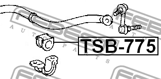 Втулка стабилизатора передняя TOYOTA MARK X 2004-2019 09TSB-775 TSB-775 FEBEST