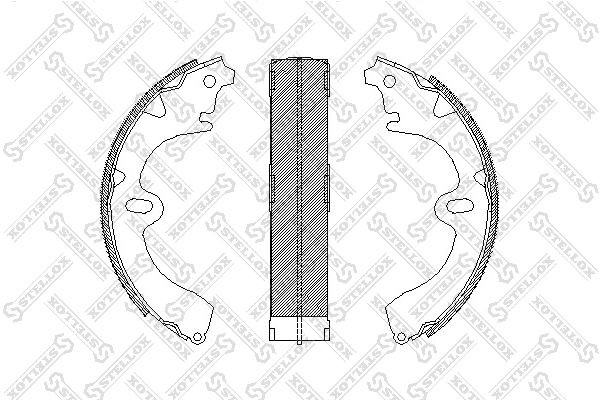 Колодки тормозные TOYOTA Corolla (E11,E12) задние барабанные (4шт.) STELLOX 108-100-SX STELLOX