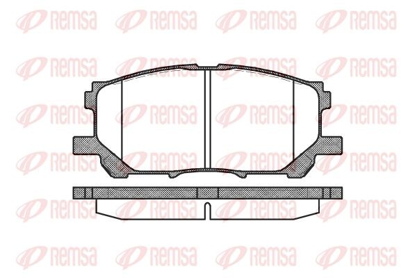 1039 00 D2249-01=FDB1715 [0446548080] !колодки дисковые п.\ Lexus RX300 all 03> 103900 REMSA
