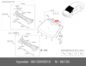 SOLARIS (2017>) 86130H5010 HYUNDAI KIA