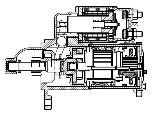 Стартер для а/м Chevrolet Aveo T250 (08-) 1.4i 1,2кВт (LSt 0517) LST 0517 START VOLT