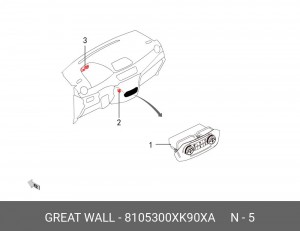 Датчик температуры воздуха GREAT WALL Haval F7 OE 8105300XK90XA GREAT WALL