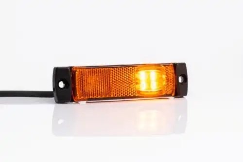 фонарь габаритный !желтый LED 12/24V прямоуг. 130x45x13 с кабелем L=50см\SZhmitz FT018ZLED FRISTOM