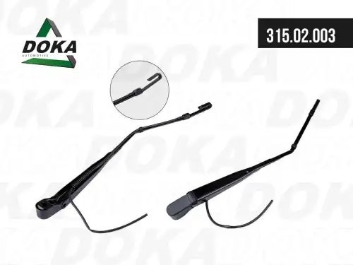 Рычаг стеклоочистителя левый/правый (поводок) с форсункой \Mercedes-Benz Axor/КА 31502003 DOKA