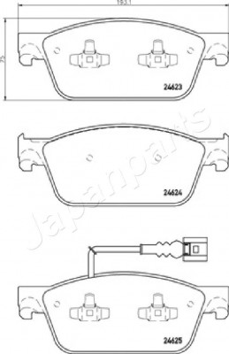 VW TRANSPORTER T5 (2003>) PA0953AF JAPAN PARTS GROUP