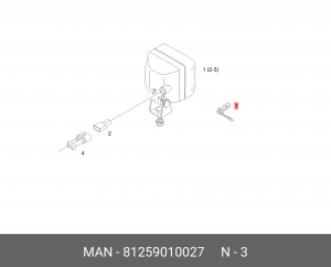 Лампа накаливания H3-HD-24V-70W-PK22S MAN 81259010027 MAN