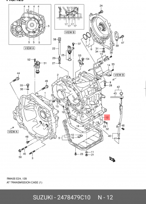 Прокладка АКПП SUZUKI 24784-79C10 2478479C10 SUZUKI