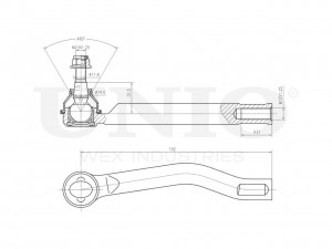 Наконечник рулевой левый SSP-10139 UNIO