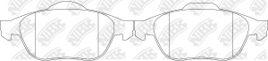 Колодки тормозные RENAULT MEGANE II/LAGUNA II/SCENIC II передние PN0204 PN0204 NIBK