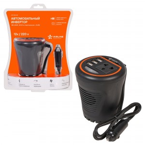 Преобразователь напряжения (инвертор) 12-220V 120Вт AIRLINE API-120-00 AIRLINE