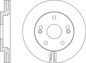 Диск тормозной передний HYUNDAI i30 (FD, GD) RN1547 RN1547 NIBK