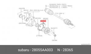 Шпилька 28055-AA003 28055AA003 SUBARU