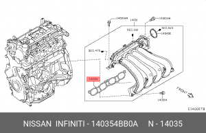 ПРОКЛАДКА КОЛЛЕКТОРА 14035-4BB0A 14035-4BB0A NISSAN