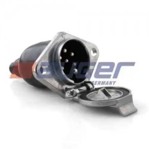 розетка!7/7. метал.,соед. резьбовое, 24V, Typ N, ISO1185 DIN72579 DAF,MAN,MB 52522 AUGER