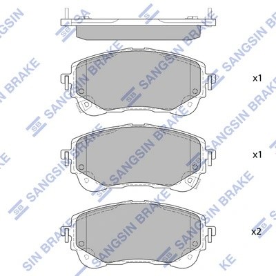 Колодки передние TOYOTA COROLLA 2019- SP4368 SP4368 SANGSIN