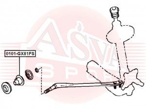 САЙЛЕНТБЛОК TOYOTA 0101GX81FS 0101-GX81FS ASVA