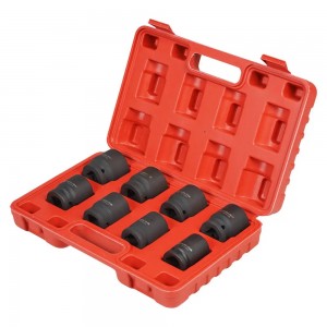 Набор головок ударных ( 8 предметов) "AIRLINE" (3/4"DR L=56мм) (24-38 мм) пласт. ATAS073 AIRLINE