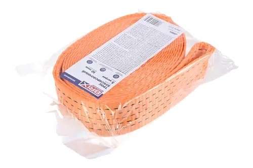 трос буксировочный! лента, 10т, 5м, с петлями\ BRX0080026 BRIX