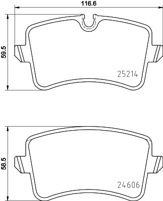 Колодки тормозные AUDI A6,A7 (11-) задние (4шт.) TEXTAR 2521410 TEXTAR