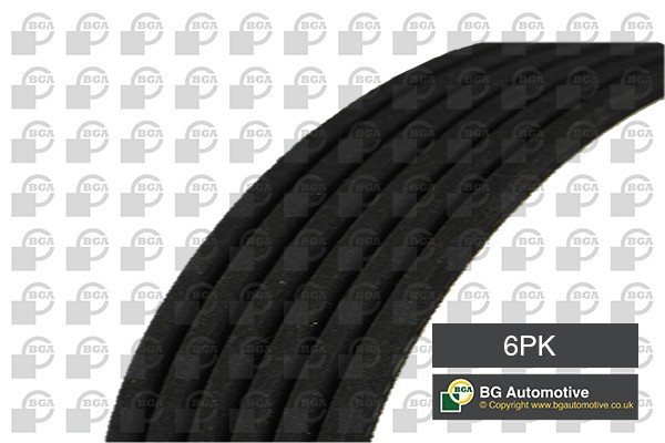ремень поликлиновой!\ Citroen C5/C6/C8, Peugeot 407/607 1.6-2.2i/HDi 02> 6PK1205 BG AUTOMOTIVE