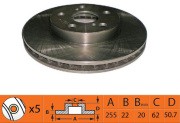 Диск тормозной TOYOTA CRESTA 1994 - 1996 BR21230T BR21230T SB NAGAMOCHI