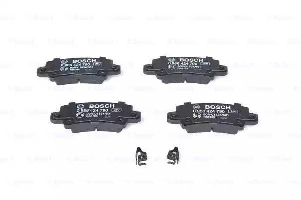 Колодки тормозные TOYOTA Corolla (02-) задние (4шт.) BOSCH 0 986 424 790 BOSCH