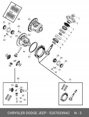 САЛЬНИК ХВОСТОВИКА 52070339AC CHRYSLER