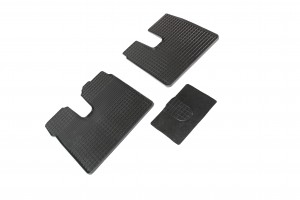 Коврик салона MAN TGA XXL (00-),TGX (02-) резиновый комплект (3 предм.) SEINTEX 00728 SEINTEX